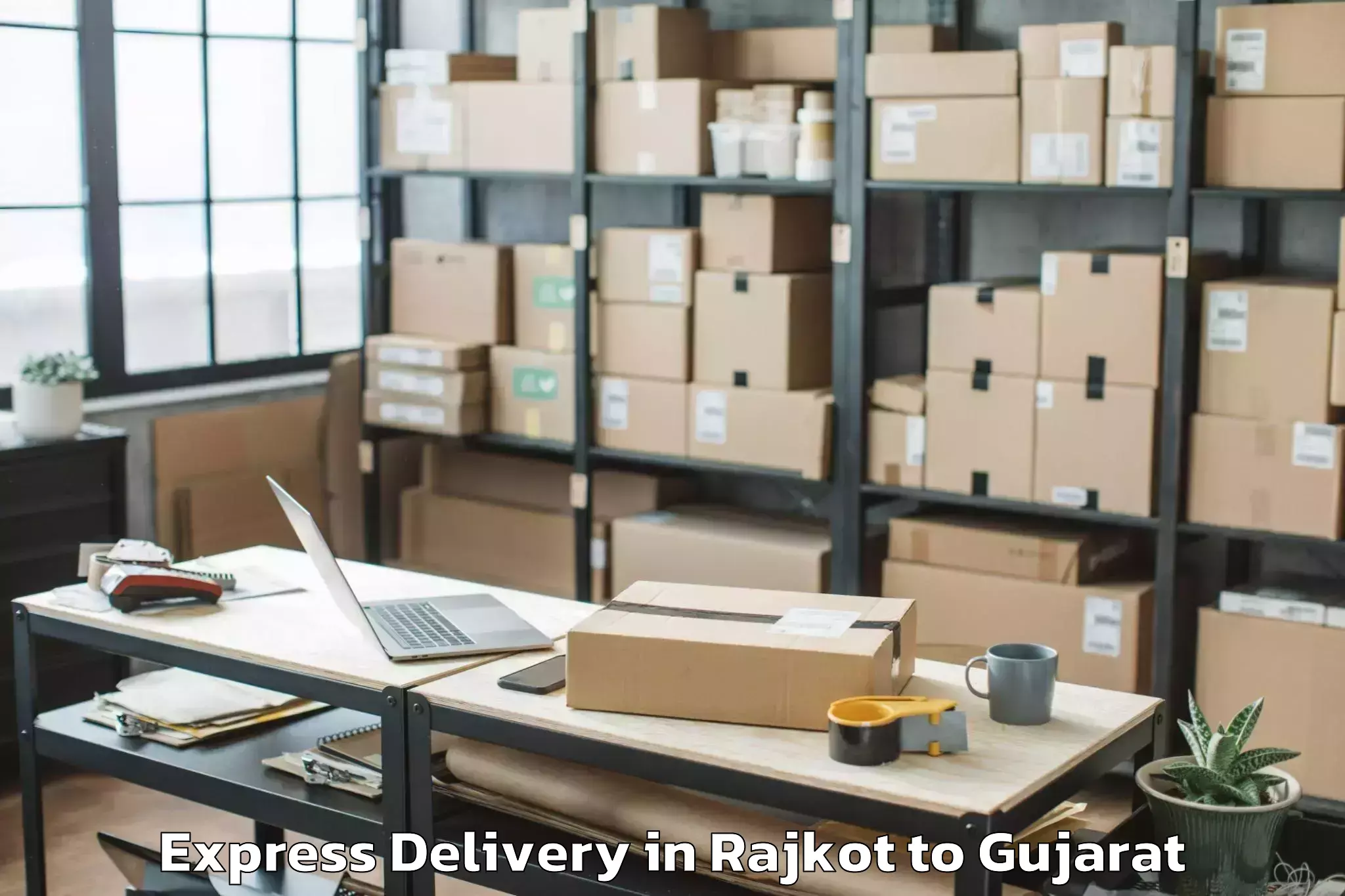 Top Rajkot to Dholera Express Delivery Available